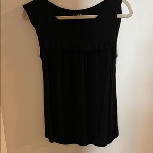 LOFT Black Sleeveless Tank Top